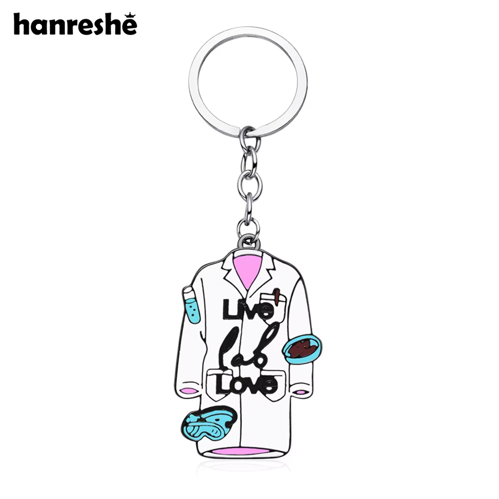 Medical Lab Gifts - Hanreshe 실험실 의류 에나멜 과학 키