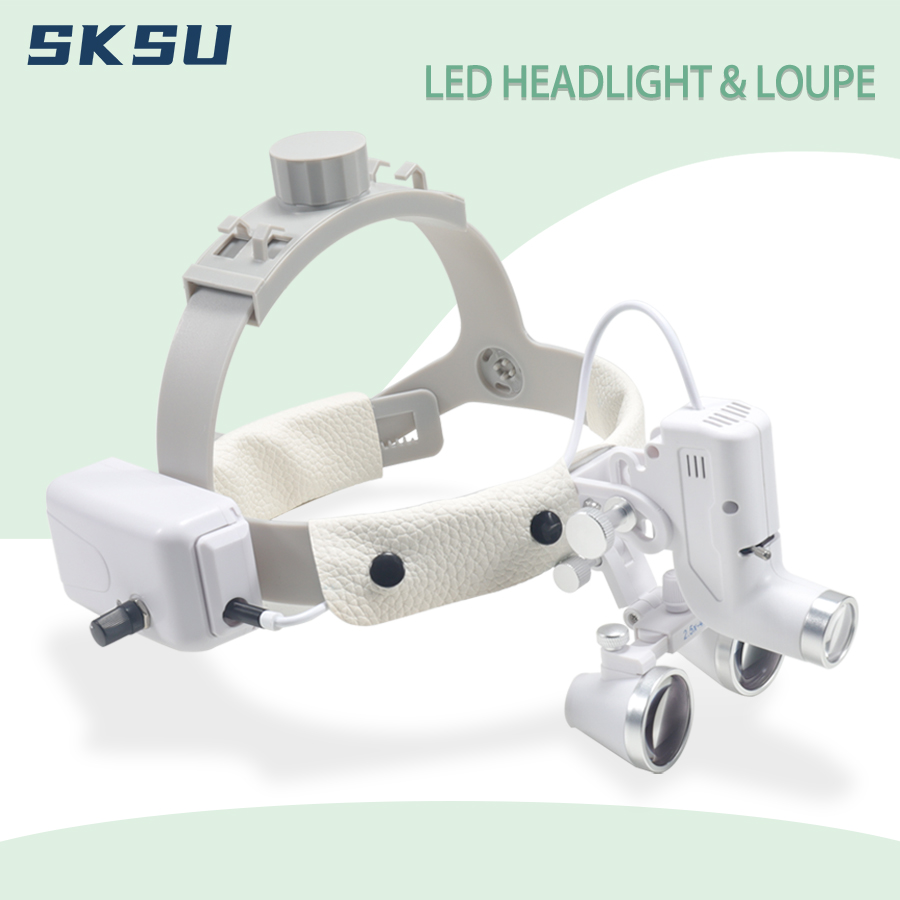 LED 치과 LED 라이트 램프 쌍안 Loupes 밝기 - Led Medical Headlight 리뷰 및 가격