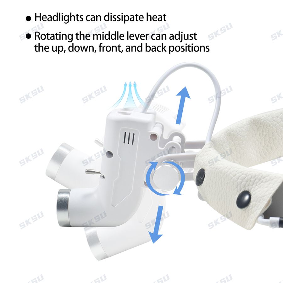 LED 치과 LED 라이트 램프 쌍안 Loupes 밝기 - Led Medical Headlight 리뷰 및 가격
