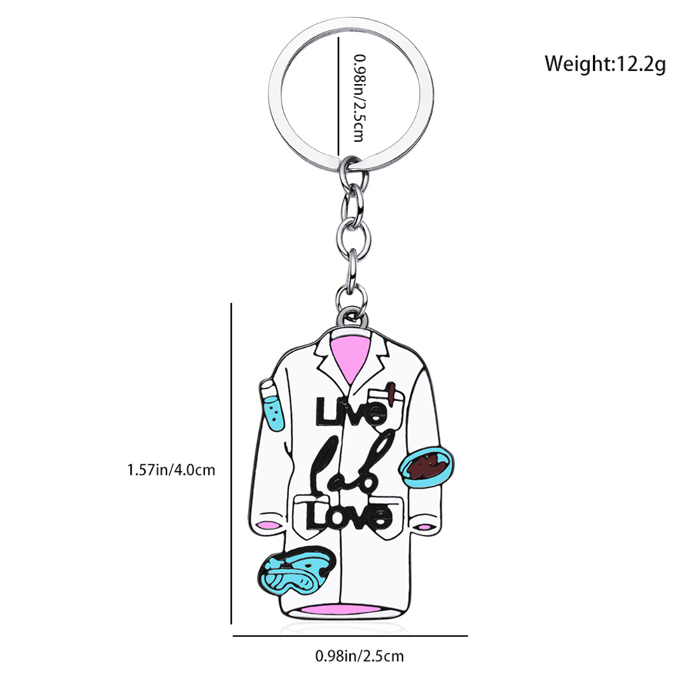 Hanreshe 실험실 의류 에나멜 과학 키 체인 매력 - Medical Lab Gifts 리뷰 및 가격