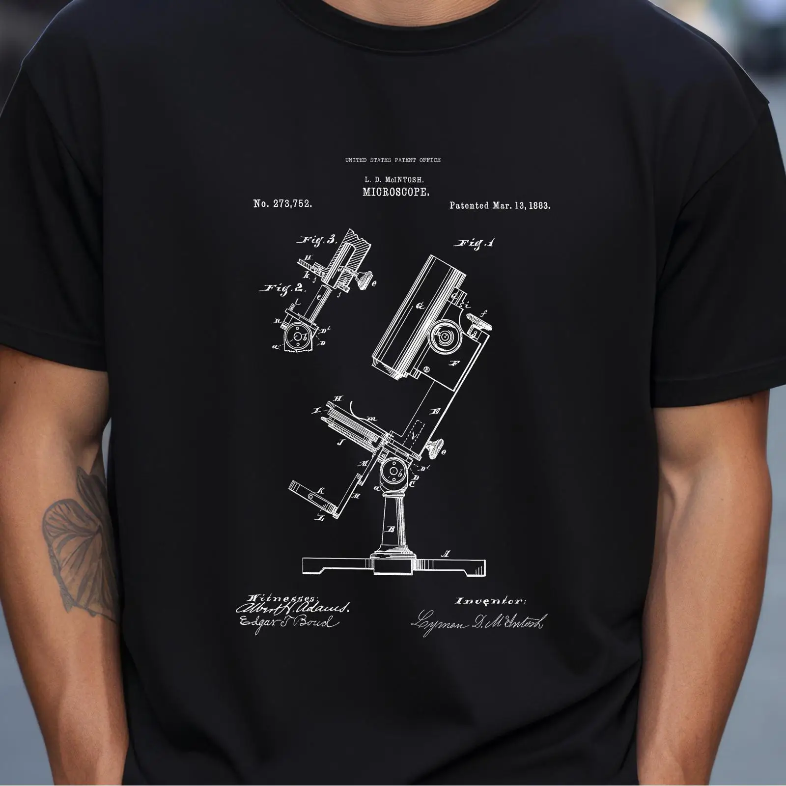 빈티지 스타일의 1883년 미국 특허 디자인 현미경 티 - Medical Lab Worker 리뷰 및 가격