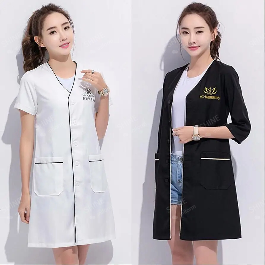 미용 유니폼 미용사 맞춤형 로고스킨 관리자 작업복 스파 - Medical Lab Logo 리뷰 및 가격